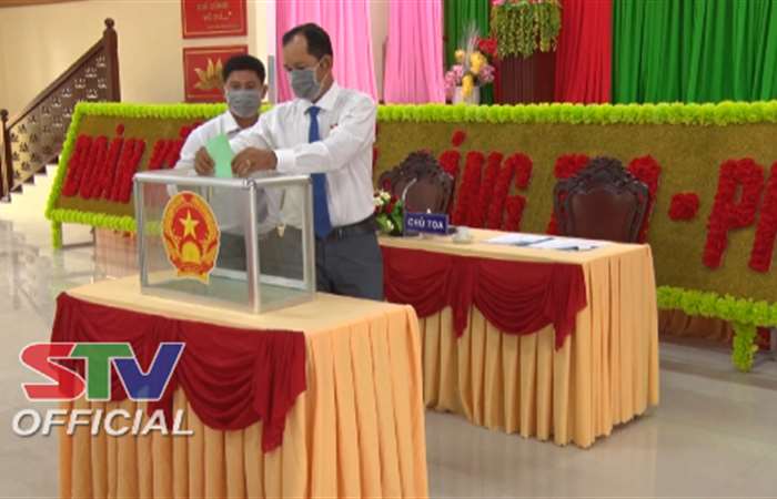 Ông Sơn Hồng Phúc đắc cử chức danh Chủ tịch HĐND huyện Trần Đề, nhiệm kỳ 2021-2026 